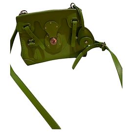 Polo Ralph Lauren Lambskin Handbag Green Green