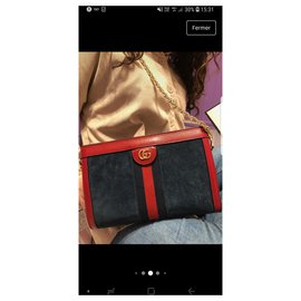 Gucci-Gucci Ophidia Tasche-Bordeaux,Dunkelblau