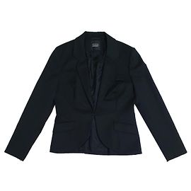Blazer nero Steffen Schraut in lana e Lycra Nero