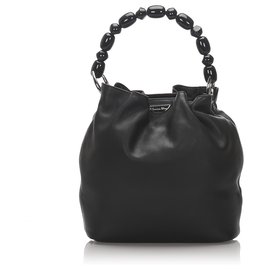 Dior-Dior Black Leather Malice Handbag-Black