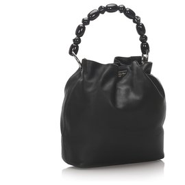 Dior-Dior Black Leather Malice Handbag-Black