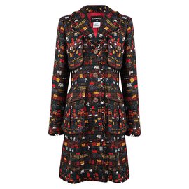 Chanel-Abrigo de tweed Edinburgh Runway-Multicolor
