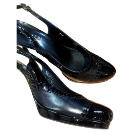 Autre Marque-patent sandals-Black