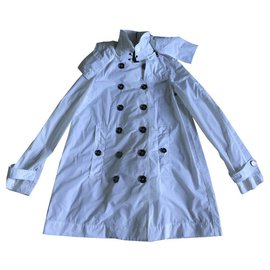 Burberry Brit-impermeable-Blanco