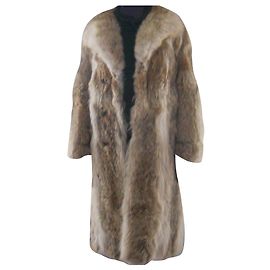 Autre Marque Ltée Canadian Fur Coat Beige Size M Beige