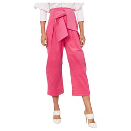 Autre Marque-Paper London cropped twin trousers-Pink