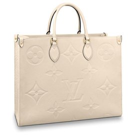 Louis Vuitton On The Go Beige Leather ref.1007618 - Joli Closet