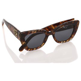 Fendi-Fendi Multi FF Logo Sunglasses-Multiple colors