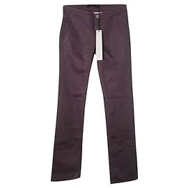 Victoria Beckham Stove Pipe jeans brown dark red denim Brown Dark red