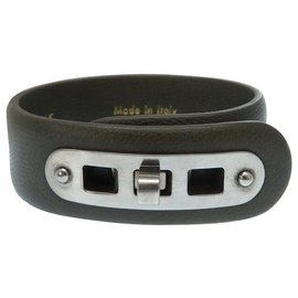 Céline-Céline Dog Leash Bracelet-Khaki