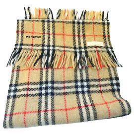 Sciarpa Burberry Rover Novacheck Nero Bianco Rosso Caramello