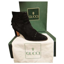 Gucci-Gucci p vintage ankle boots 37-Black