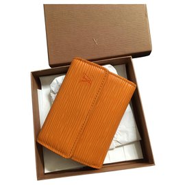 Louis Vuitton-Monederos, carteras, casos-Naranja
