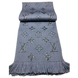 Sciarpe Louis Vuitton logomania shine Blu