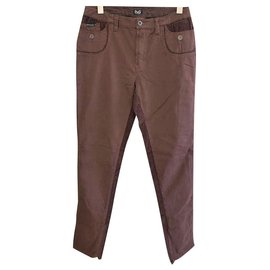 D&G-D&G DOLCE & GABANNA BROWN PANTS-Brown