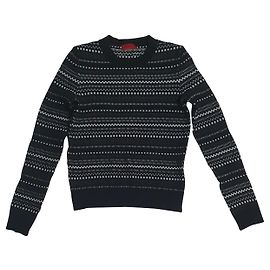 Jersey Hugo Boss Blanco y Negro de Algodón Negro Blanco