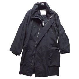 Alexander Mcqueen-Trench coats-Black
