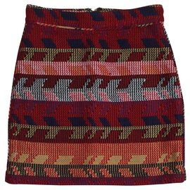 Saia multicolor Maje de algodão e acrílico Multicor