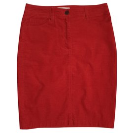 Falda Sessun de algodón roja Roja