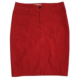 Gonna Sessun in cotone rossa Rosso