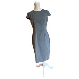 Robe courte Zara grise en polyester Gris