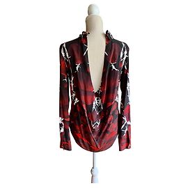 Philipp Plein Silk Stretch Blouse Multicolore Multiple colors
