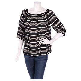 Camicetta Cynthia Rowley Nera Bianca Viscosa M Nero Bianco