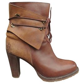 Sartore Stiefeletten mit Absatz 39 Braun