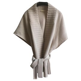 Michael Kors cardigan portefeuille avec ceinture Beige