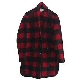 Isabel Marant Coats, Outerwear Black Red