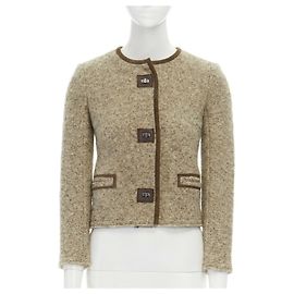 Isabel Marant Giacca tweet Kios Marrone Beige