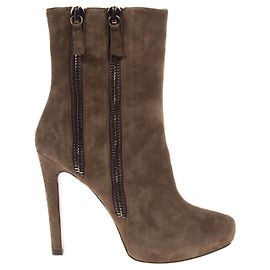 Bottes Pura Lopez en daim vert Taille 37 Vert