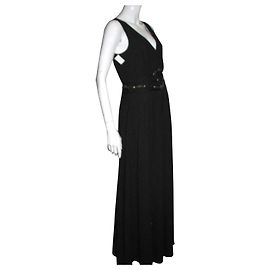 Alice by Temperley Schwarzes Chiffon Abendkleid Schwarz