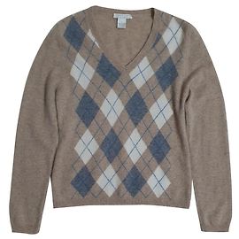 Autre Marque Tweeds Kaschmirpullover Rautenmuster Mehrfarbig Mehrfarben