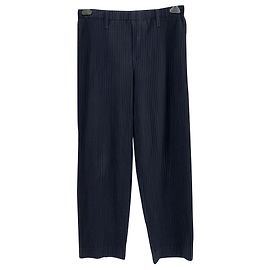 Issey Miyake Homme Plissé pleated trousers Navy blue