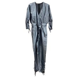 Stella Mc Cartney Stella McCartney Blue Lurex Jumpsuit Blue