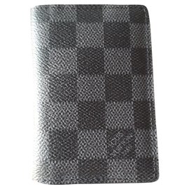 Louis Vuitton-Karierter Canvas-Taschenorganisator-Grau