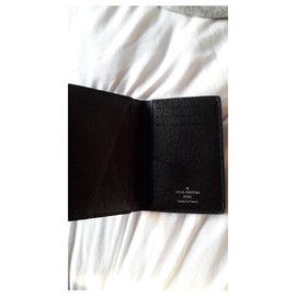 Louis Vuitton-Organizador de bolsillo de lona a cuadros-Gris