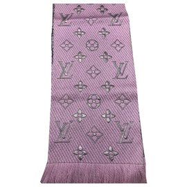 Louis Vuitton-Sciarpa Louis Vuitton Logomania rosa-Pink