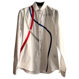 Carven-Cotton shirt with stripes-White
