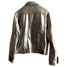 Ralph Lauren-Painted denim jacket-Silvery