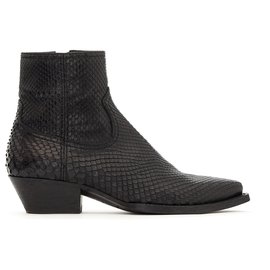 Saint Laurent-LUKAS BLACK PYTHON FR38-Black