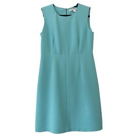 Diane Von Furstenberg Vestido recto DvF Carrie Turquesa