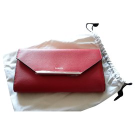 Lancel Wallets Red