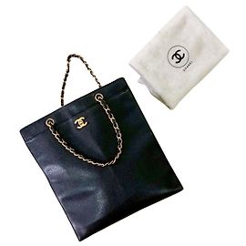 Sac cabas vintage Chanel Noir