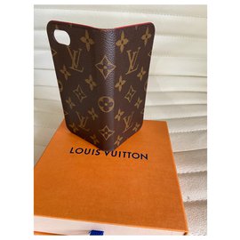 Louis Vuitton-Carcasa de Iphone 8-Roja