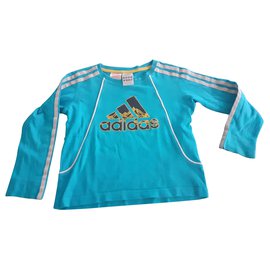 Adidas-tee-shirt manches longues Adidas-Bleu