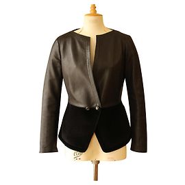 Emporio Armani Armani Lederjacke Schwarz