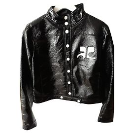 Courreges Courrège vinyl jacket Black