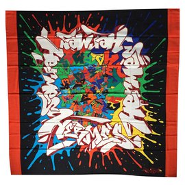 Hermès-Patrón de graffiti-Multicolor